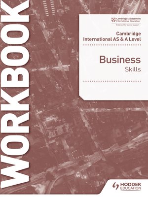 cover image of Cambridge International AS & a Level Business Skills Workbook